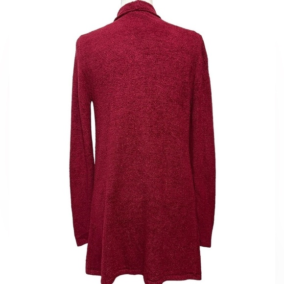 Barefoot Dreams Chic Lite Calypso Wrap Bamboo Cardigan S/M Small Medium Deep Red - Picture 5 of 11